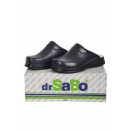 Lacivert Erkek Sabo Ortopedik Deri Terlik 