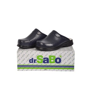 Lacivert Erkek Sabo Ortopedik Deri Terlik 