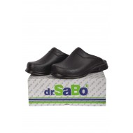 Siyah Erkek Sabo Ortopedik Deri Terlik