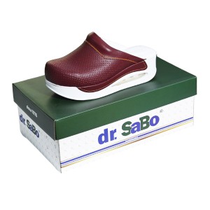 Bordo Renk Kadın Sabo Terlik Hakiki Deri