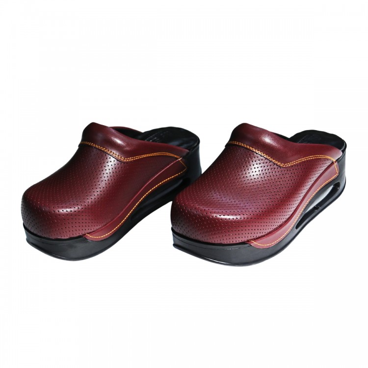 Bordo Renk Airmax Kadın Sabo Terlik