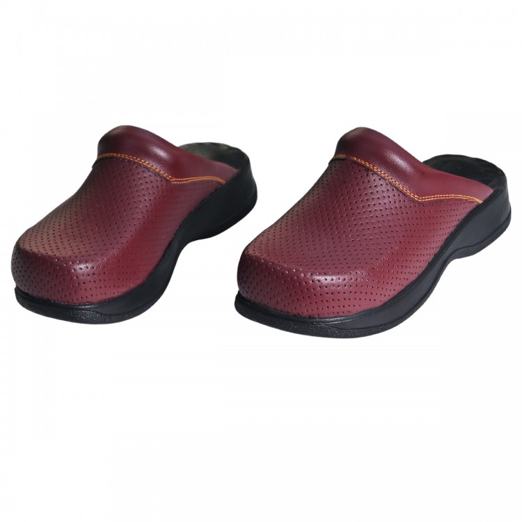 Bordo Ortopedik Hakiki Sabo Terlik Drsabo