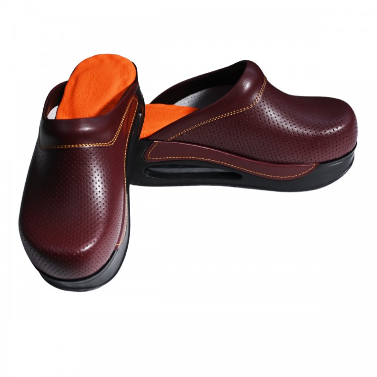 Bordo Airmax Bayan Sabo Terlik Orijinal Hakiki Deri