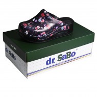 Renkli Çiçekli Kadın Sabo Terlik Orijinal Hakiki Deri