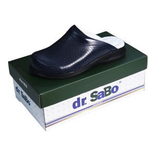 Lacivert Erkek Sabo Ortopedik Deri Terlik 