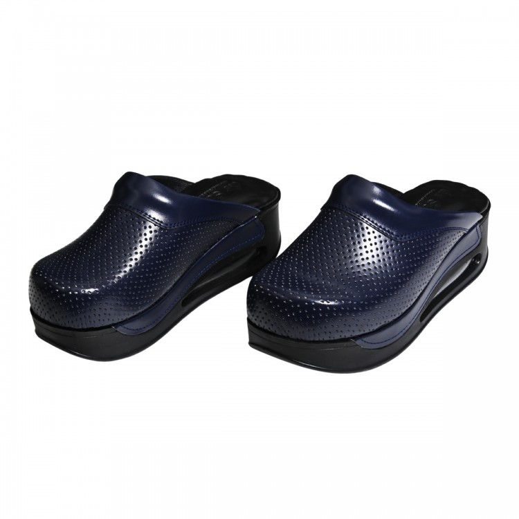 Lacivert Airmax Bayan Sabo Terlik Orijinal Hakiki Deri