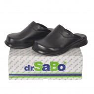 Siyah Aşçı Mutfak Terliği Ortopedik Deri Sabo Terlik (Kadın ve Erkek)