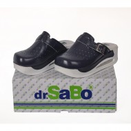 Lacivert Tokalı Airmax Bayan Sabo Terlik Orijinal Hakiki Deri