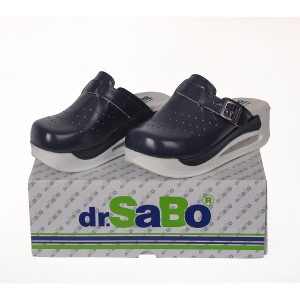 Lacivert Tokalı Airmax Bayan Sabo Terlik Orijinal Hakiki Deri