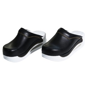 Sabo Terlik Bayan Siyah Ortopedik Deri Airmax            