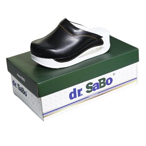 Sabo Terlik Bayan Siyah Ortopedik Deri Airmax            