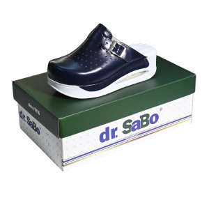 Lacivert Tokalı Airmax Bayan Sabo Terlik Orijinal Hakiki Deri