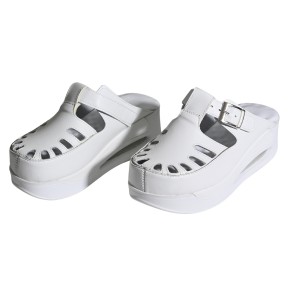 BEYAZ DERİ ORİJİNAL ORTOPEDİK BAYAN SABO TERLİK