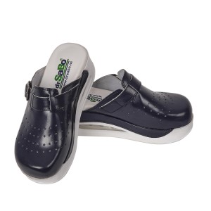 Lacivert Tokalı Airmax Bayan Sabo Terlik Orijinal Hakiki Deri